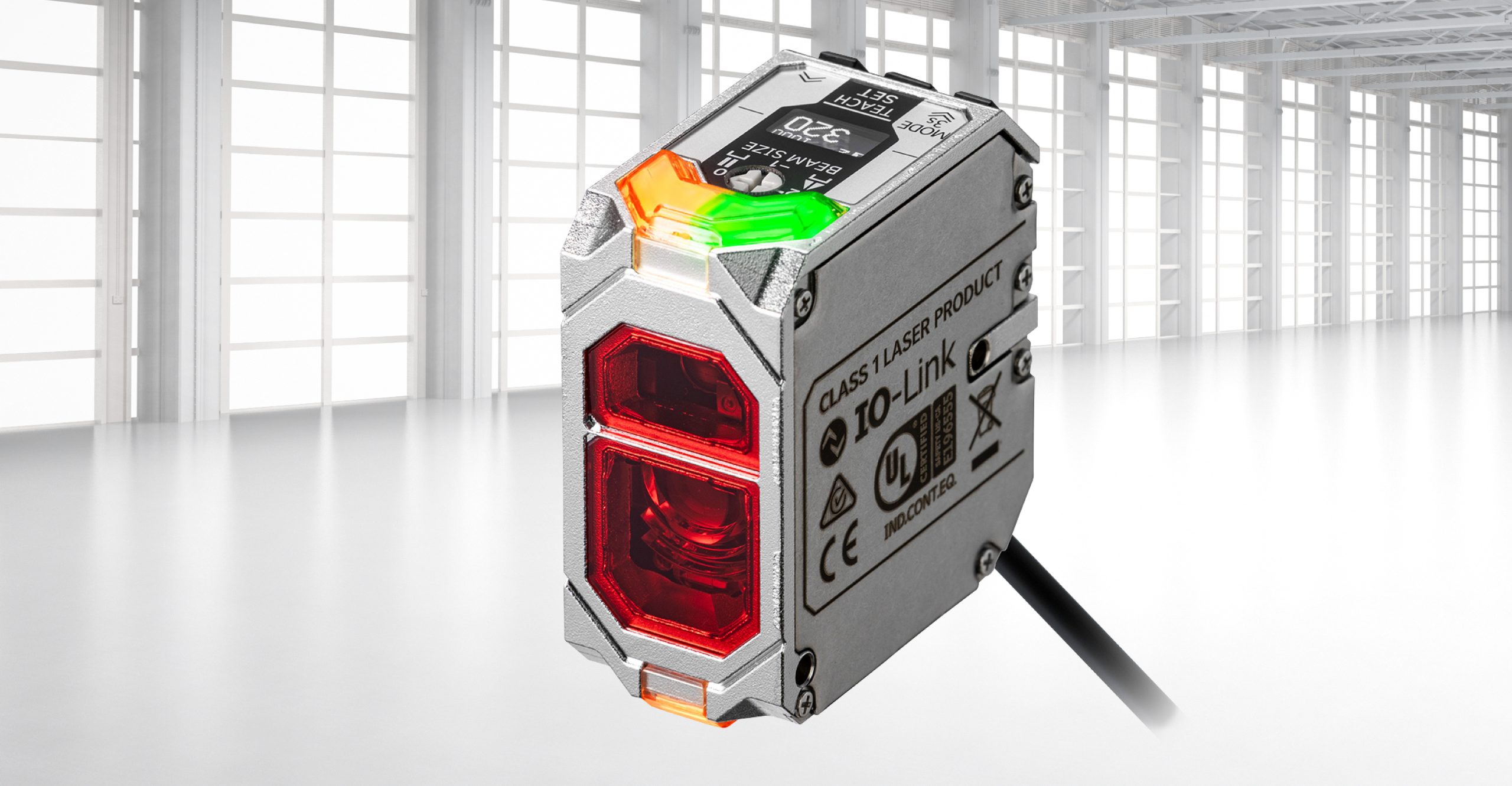 Lasersensor mit besonders großer Reichweite