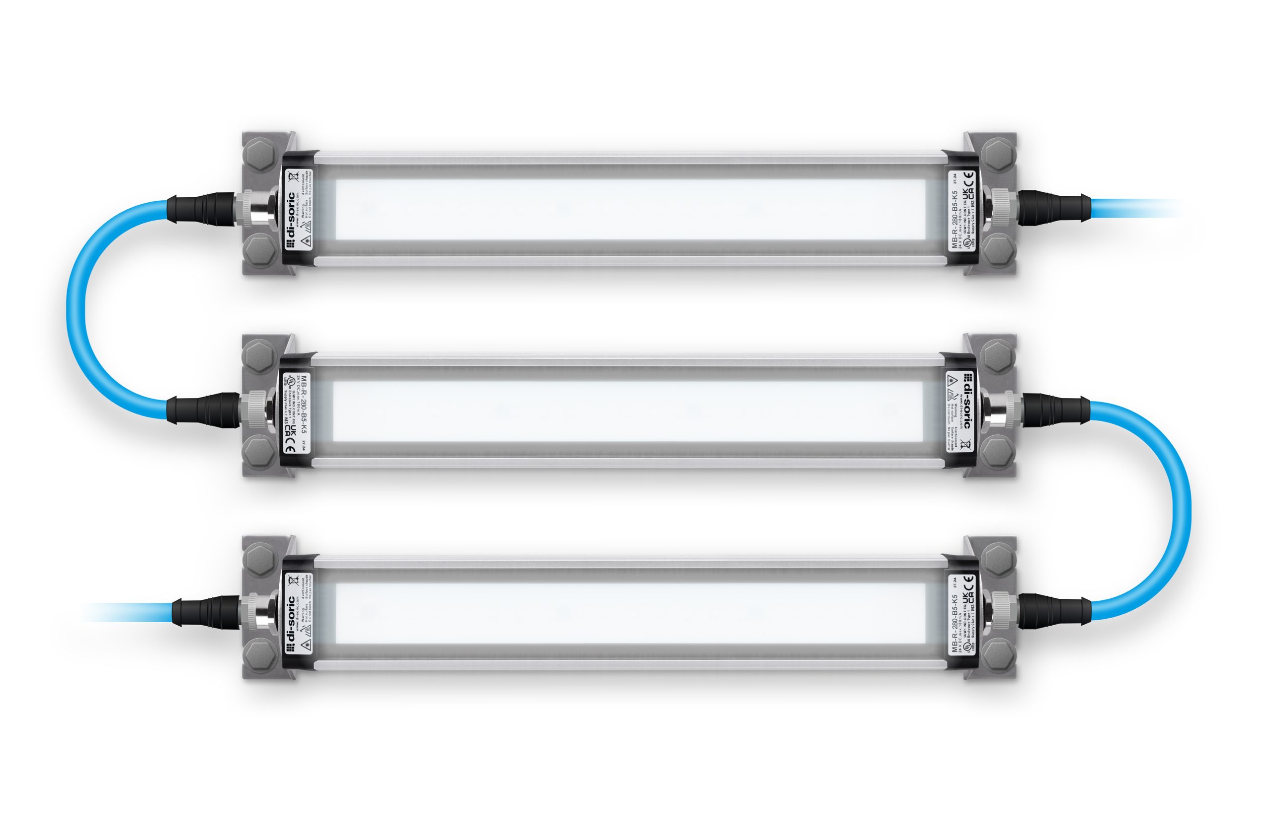 Kaskadierbare Maschinenbeleuchtungen