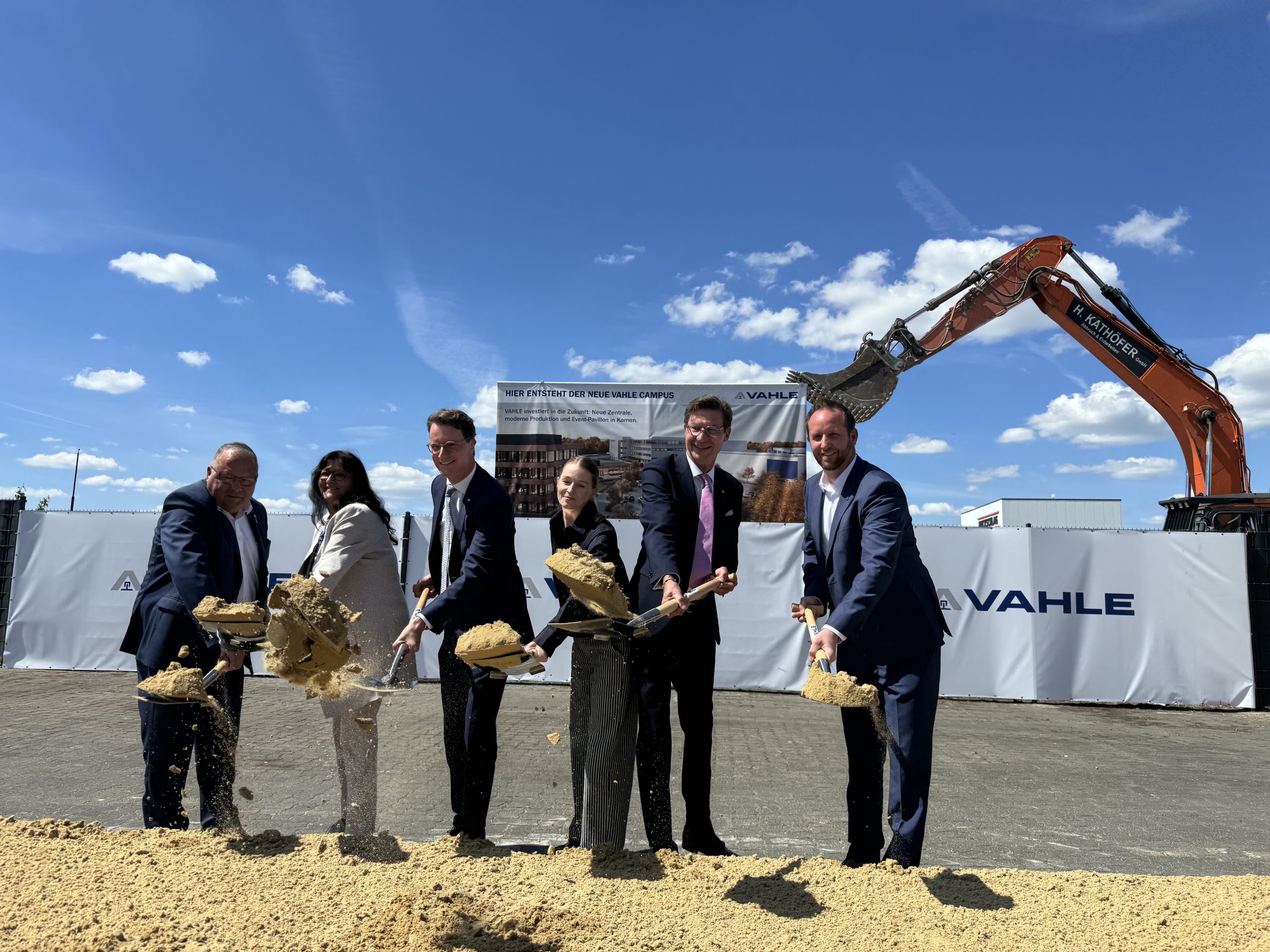 Spatenstich bei Vahle in Kamen