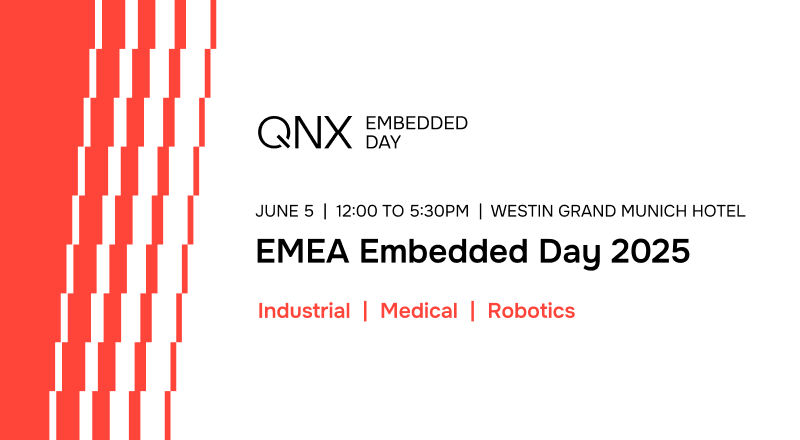Join us at QNX Embedded Day Munich 2025