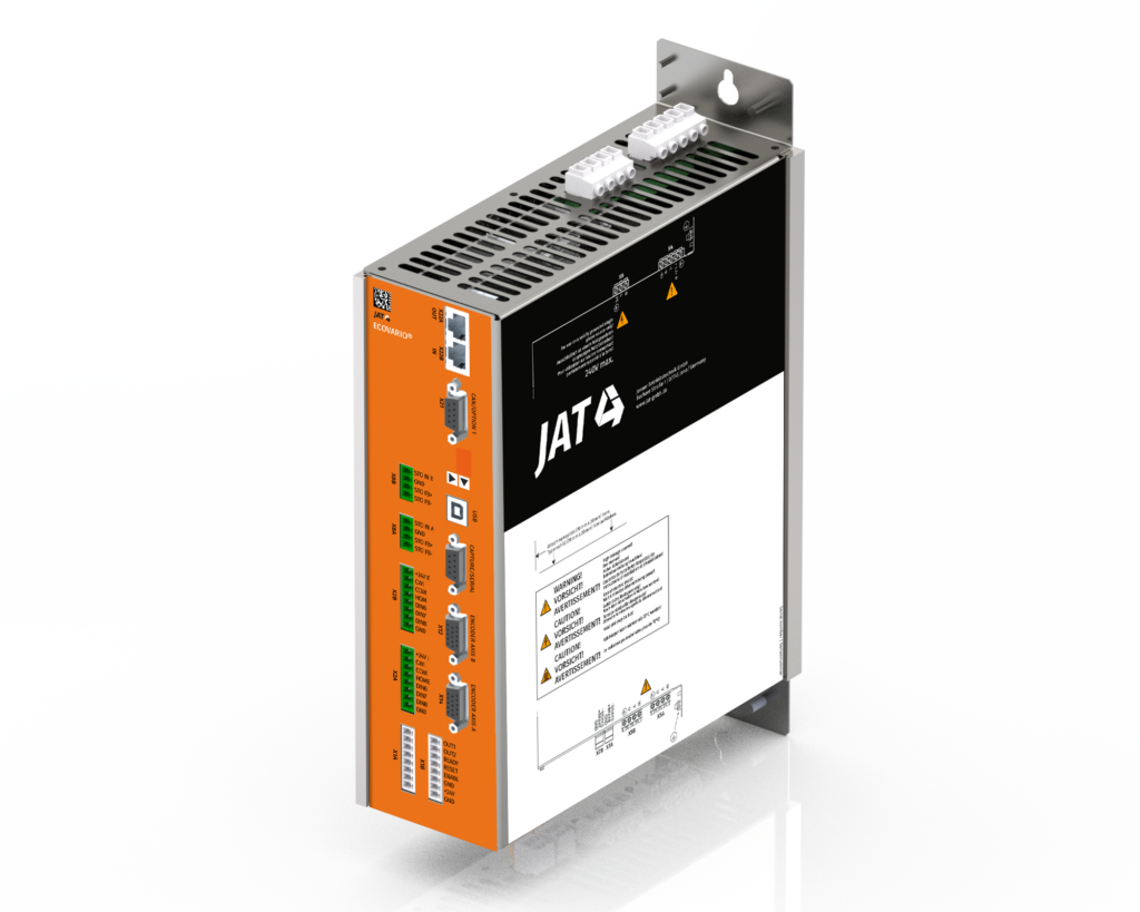 Bahnspannung neu geregelt 2 Die neue Rolle-zu Rolle Funktion ist für die JAT-Servoregler Ecovario 114D, 616 und 415 verfügbar.