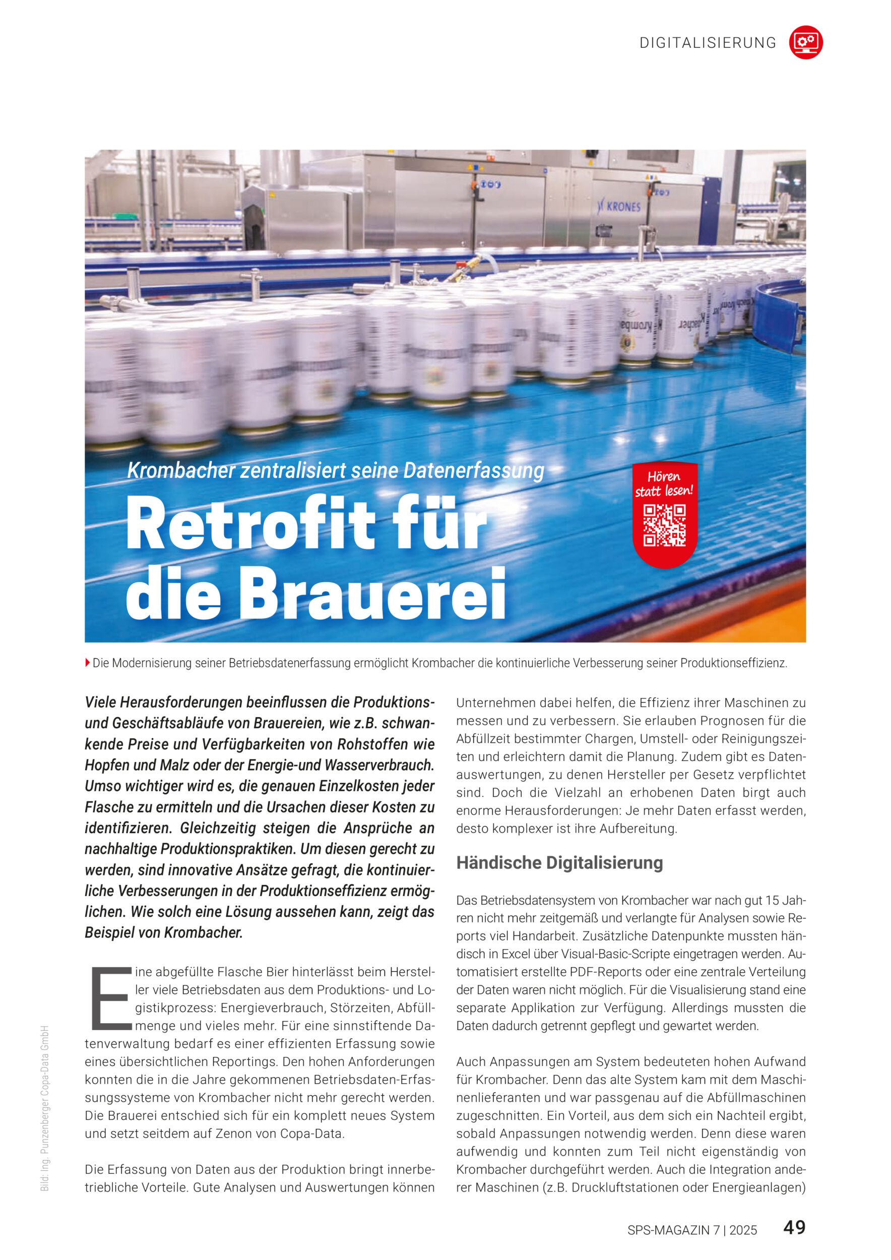Schwerpunkt Digitalisierung SPS MAGAZIN 7 2025