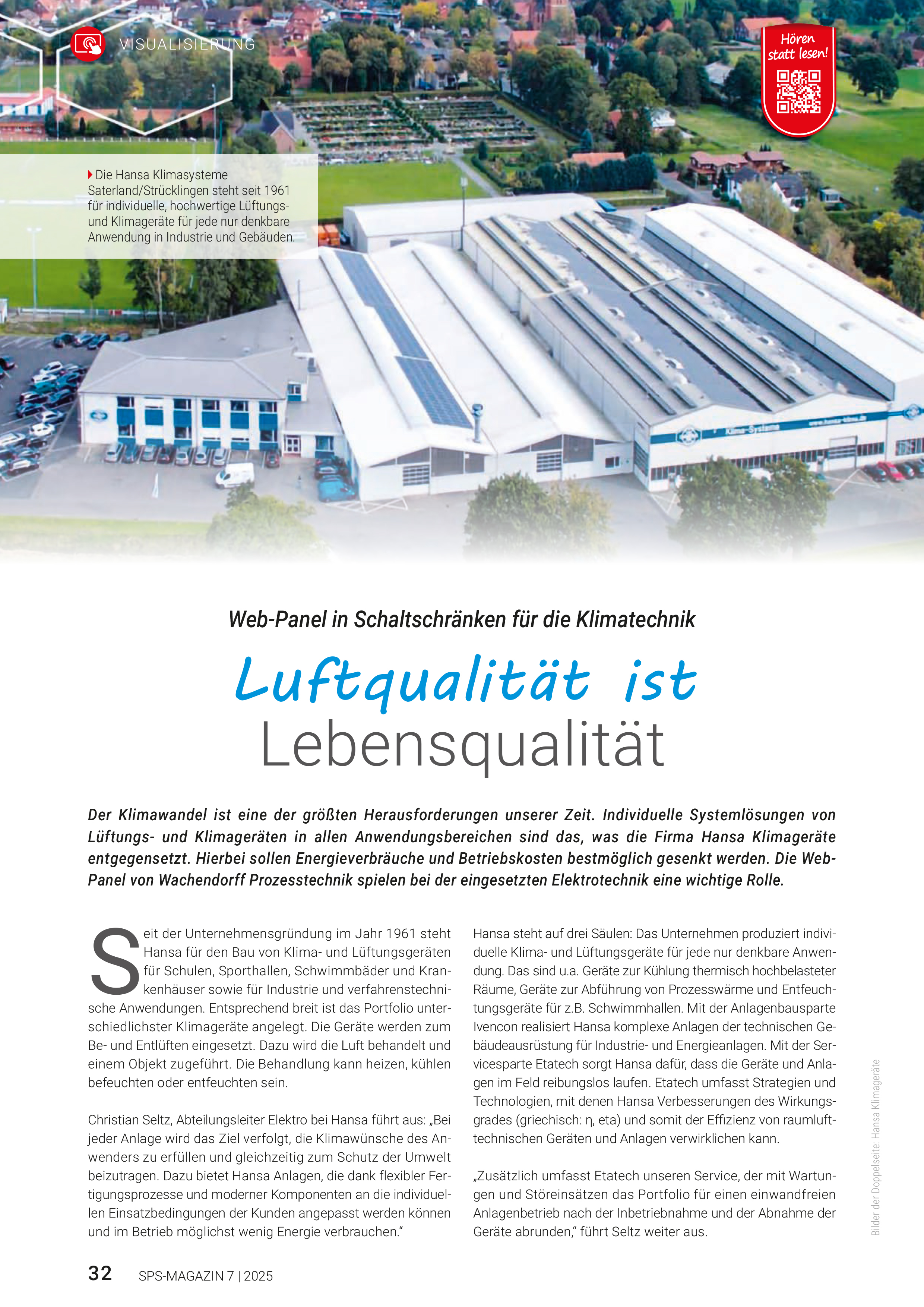 Schwerpunkt Visualisierung SPS MAGAZIN 7 2025