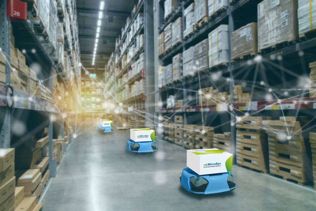 Module für Mobilroboter 1 AGVs (Automated Guided Vehicles) und AGRs (Autonomous Guided Robots) werden immer häufiger eingesetzt, da sie Effizienz, Flexibilität und Betriebssicherheit in Industrie, Logistik und Gesundheitswesen deutlich steigern.