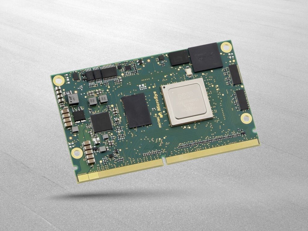 Module für Mobilroboter 2 Das Miriac MPX-S32G399A von Microsys Electronics integriert die Eigenschaften des Prozessors S32G399A von NXP Semiconductors.