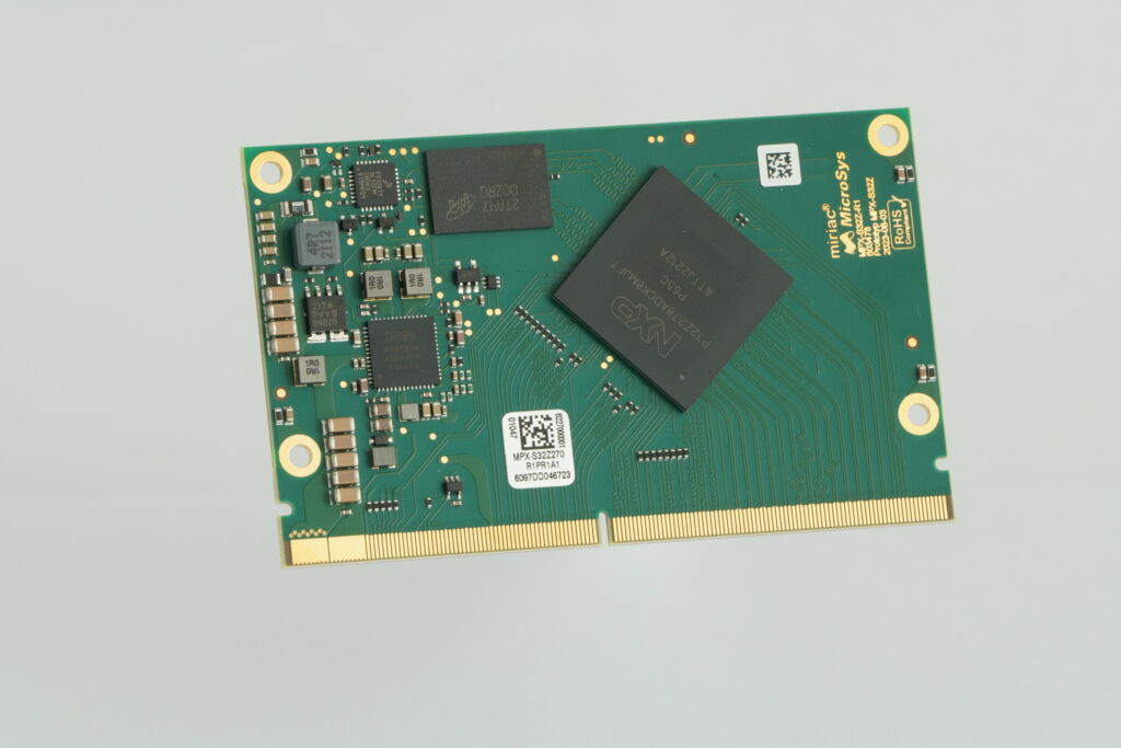 Module für Mobilroboter 3 Das Miriac MPX-S32Z2 basiert auf der NXP S32Z2 CPU, die durch ihre Echtzeitfähigkeiten besticht.