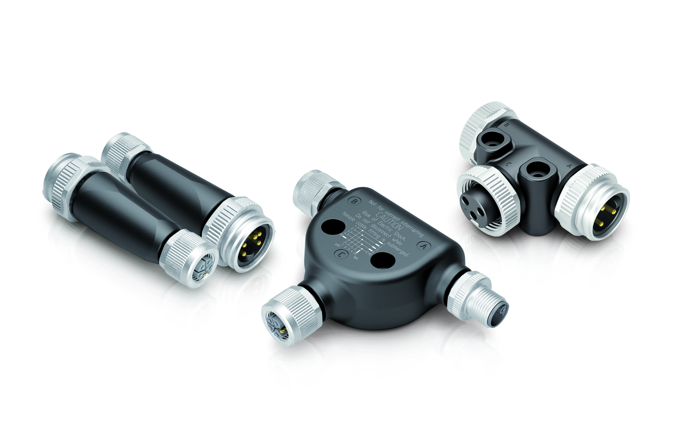 Miniatur-M12-Power-Steckverbinder 3 Miniatur-M12-Power-Steckverbinder