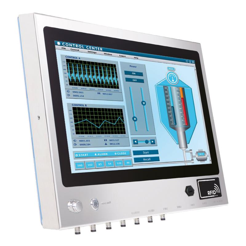 Edelstahl-Panel-PC mit integriertem RFID