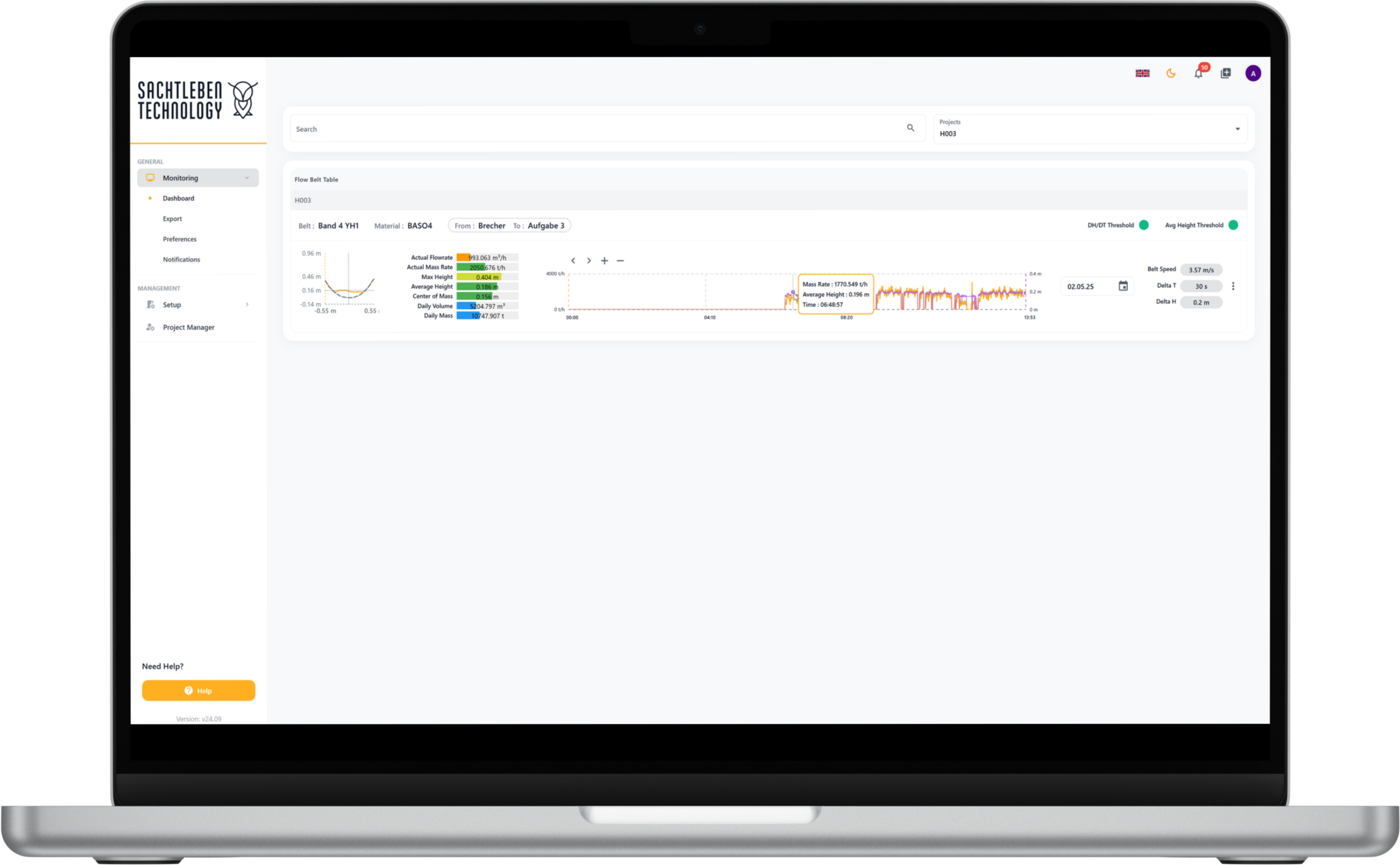 Materialstromüberwachungentlang der gesamten Prozesskette
