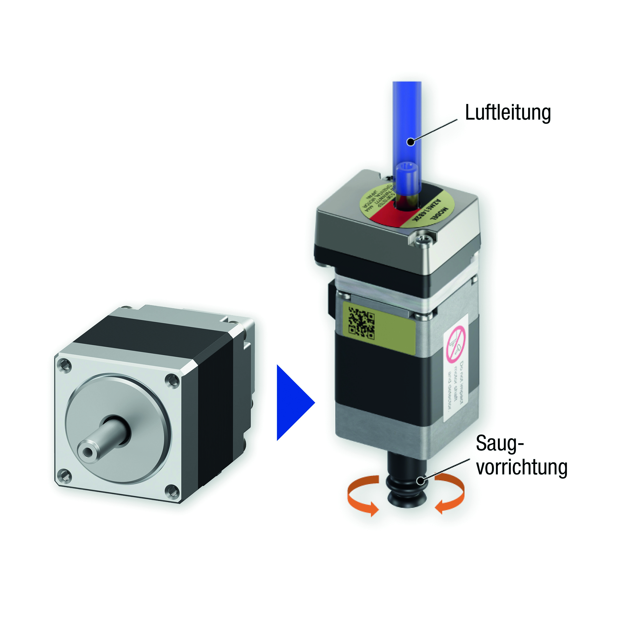 Schrittmotor mit Hohlwelle