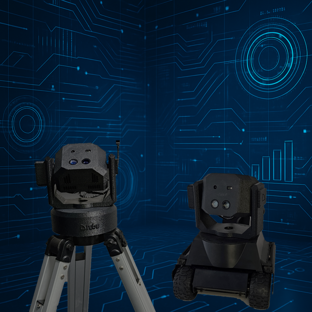 Räumliches Sehvermögen 2 Integration von Temas in einen mobilen Roboter und auf einem Stativ.