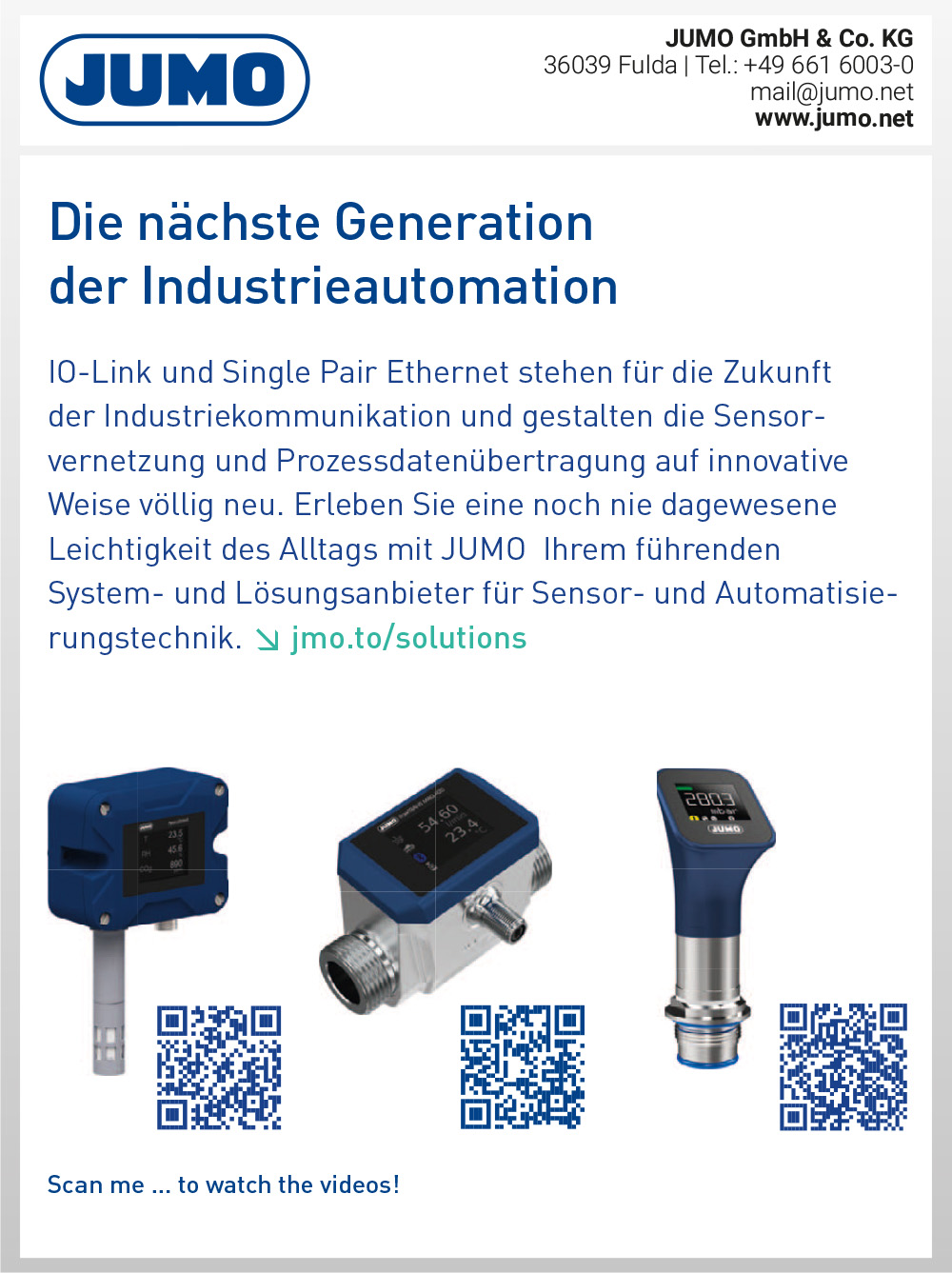 Produktübersicht - JUMO GmbH & Co. KG 6 Produktübersicht – JUMO GmbH & Co. KG