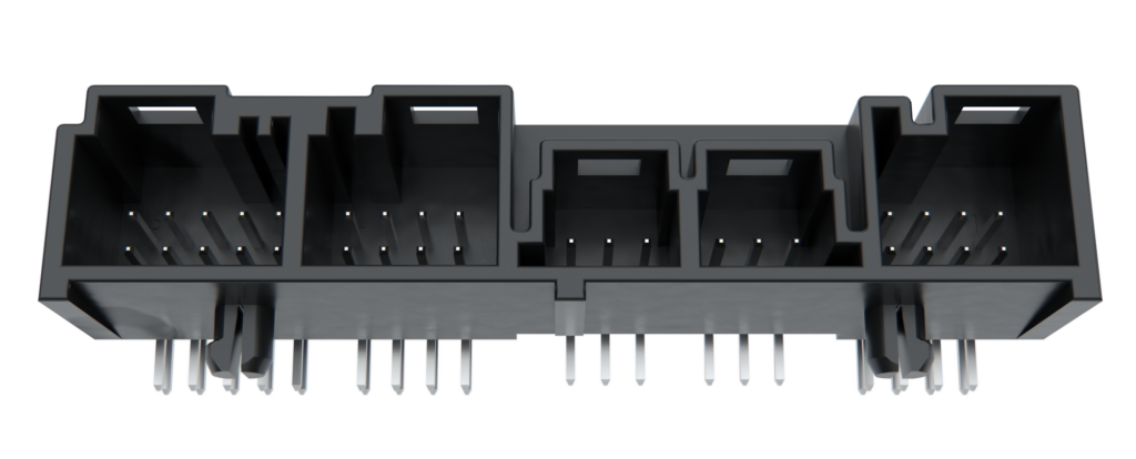 Klein, präzise, anwendungsspezifisch 1 Viele Bereiche der Elektronik kennzeichnet ein Trend zu kompakteren Bauformen. Das gilt auch für solch einen Multi-Interface-Anschluss.