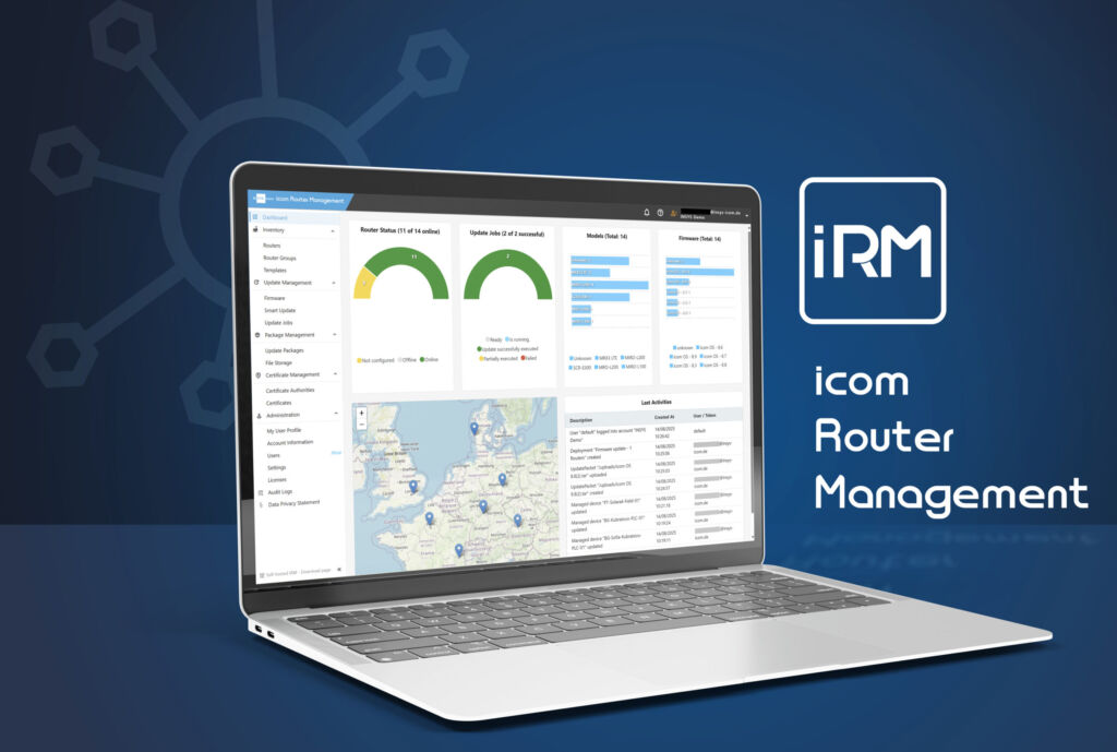 Frontend für das Router Management 1 Pressebild INSYS icom iRM Neues Frontend