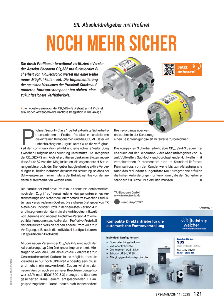 Schwerpunkt Drehgeber SPS MAGAZIN 11 2025 1