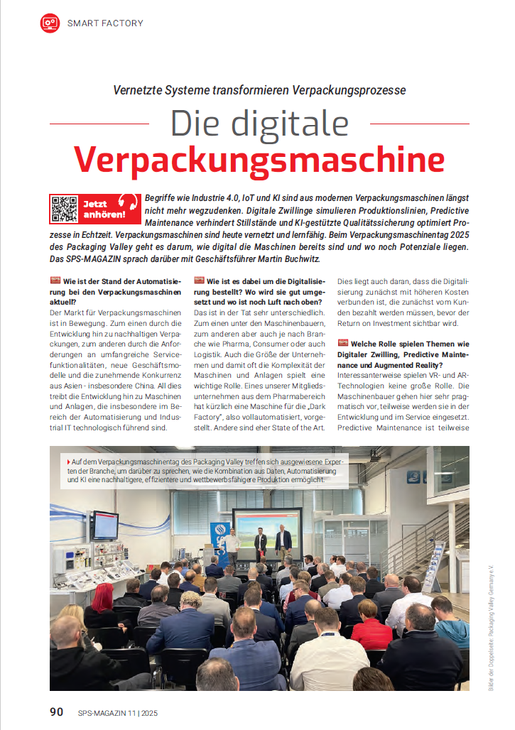 Schwerpunkt SmartFactory SPS MAGAZIN 11 2025 1