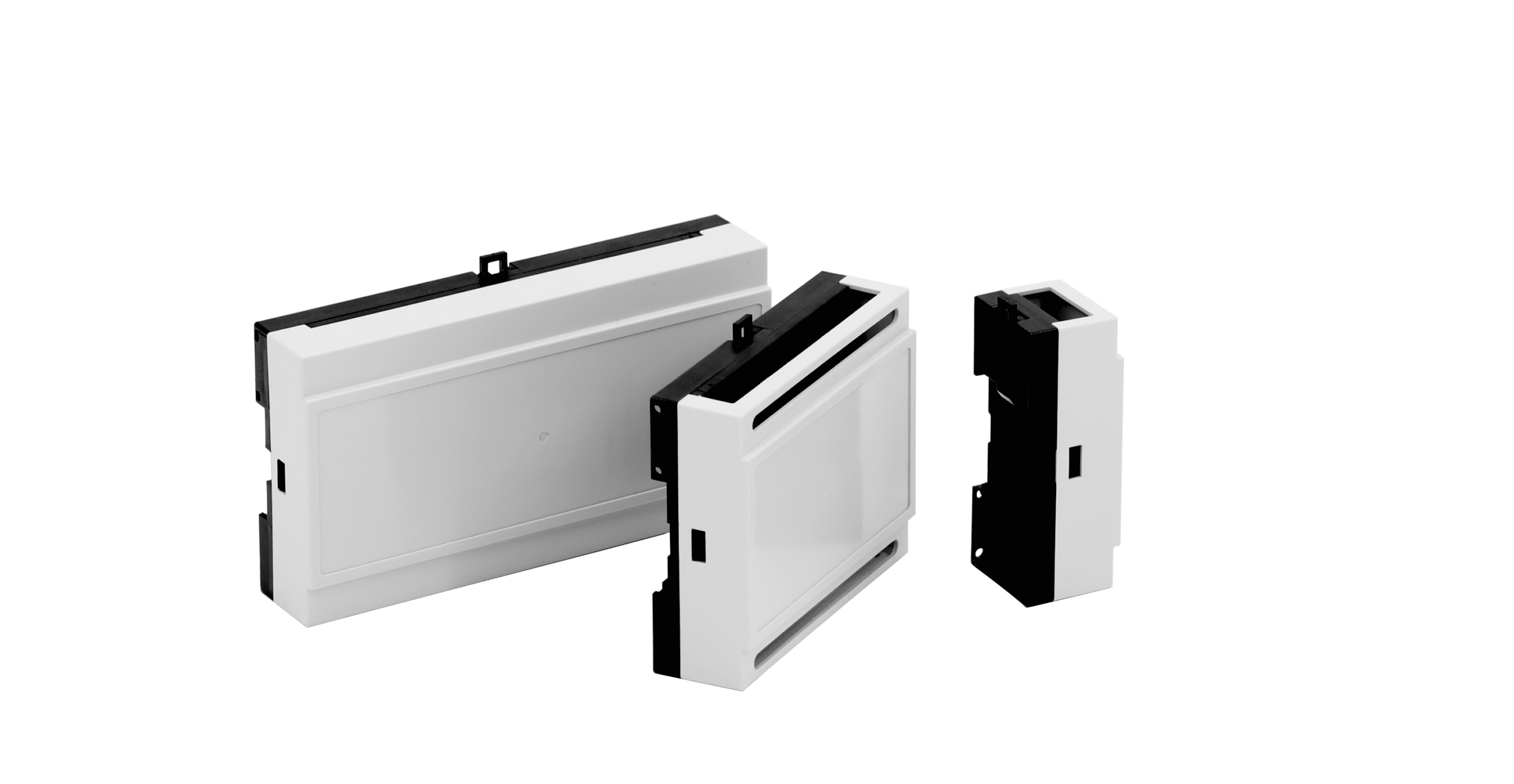 Platzsparende Hutschienengehäuse