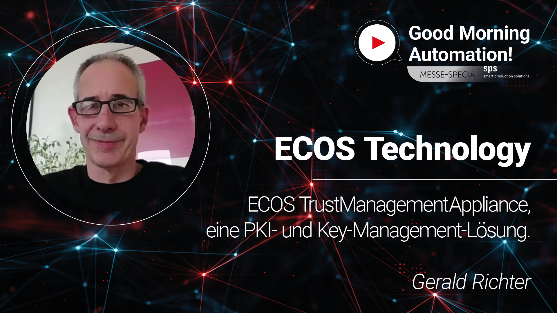 „Cyber Security“ – ECOS Technology bei Good Morning Automation | SPS Messe 2025