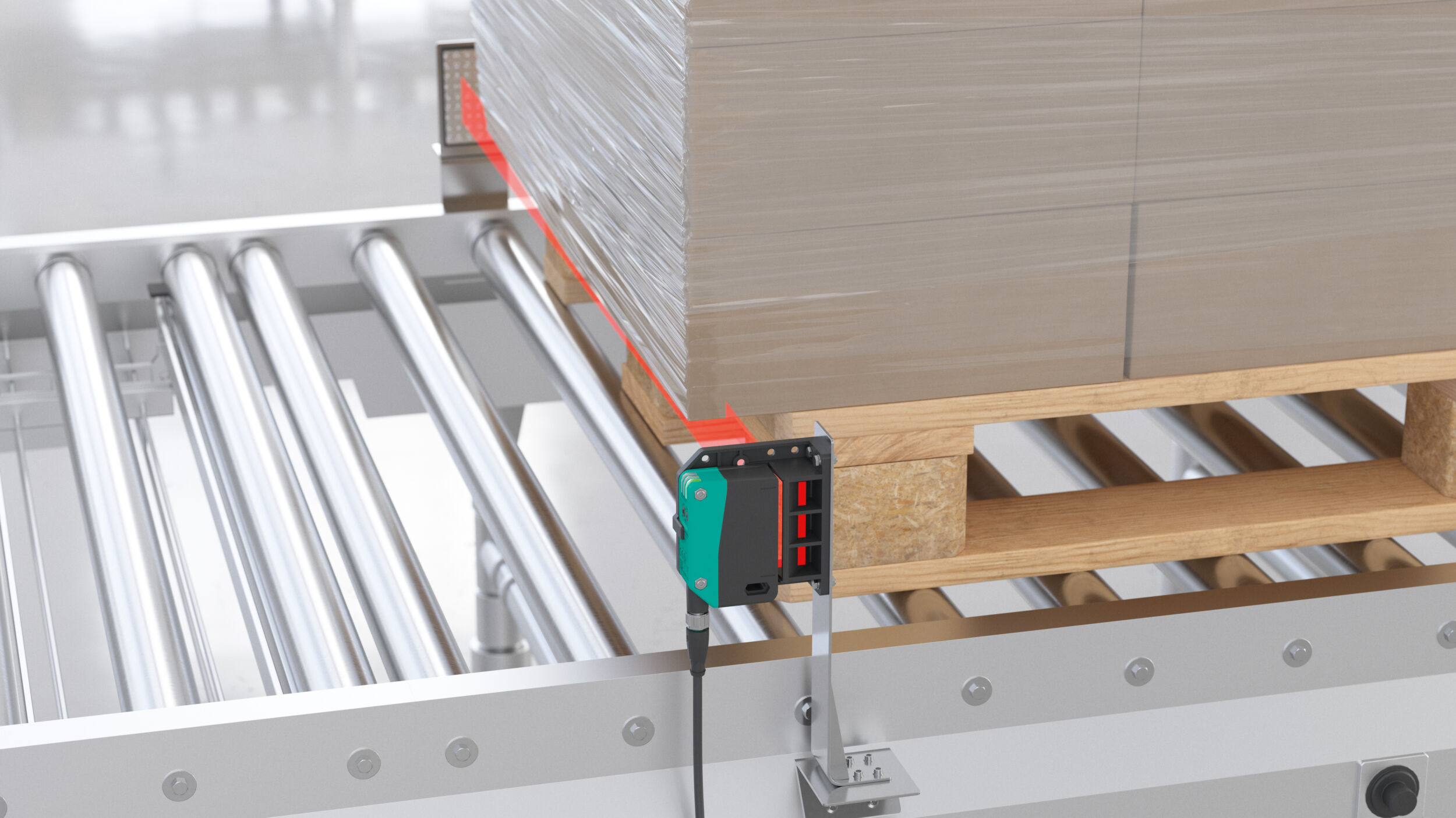 Flächenlichtschranke mit IO-Link sorgt für Datentiefe am Förderband