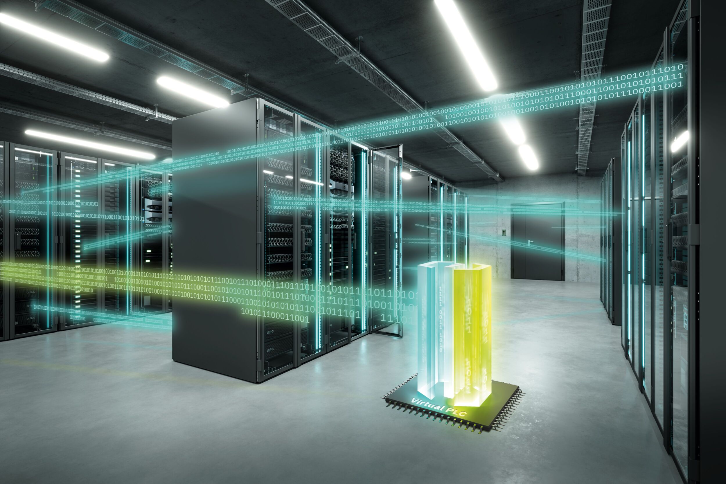 Mit der Virtual PLCnext Control lassen sich SPS-Funktionen einfach in die IT integrieren.