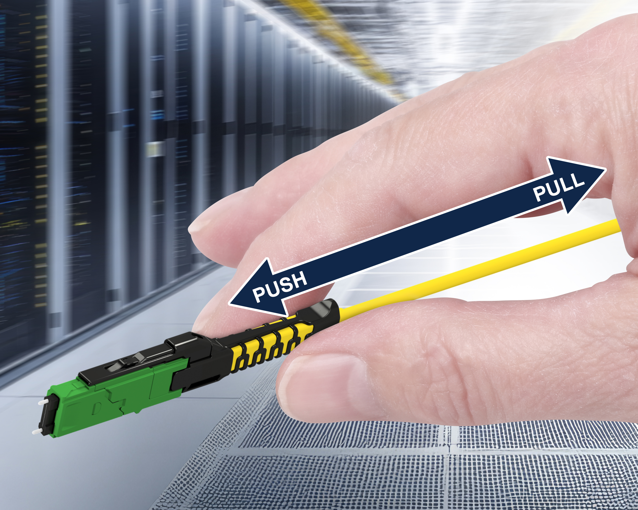 Rosenberger OSI nimmt den MMC-Stecker für hochdichte Glasfaserverkabelung in das Stecker-Portfolio auf.