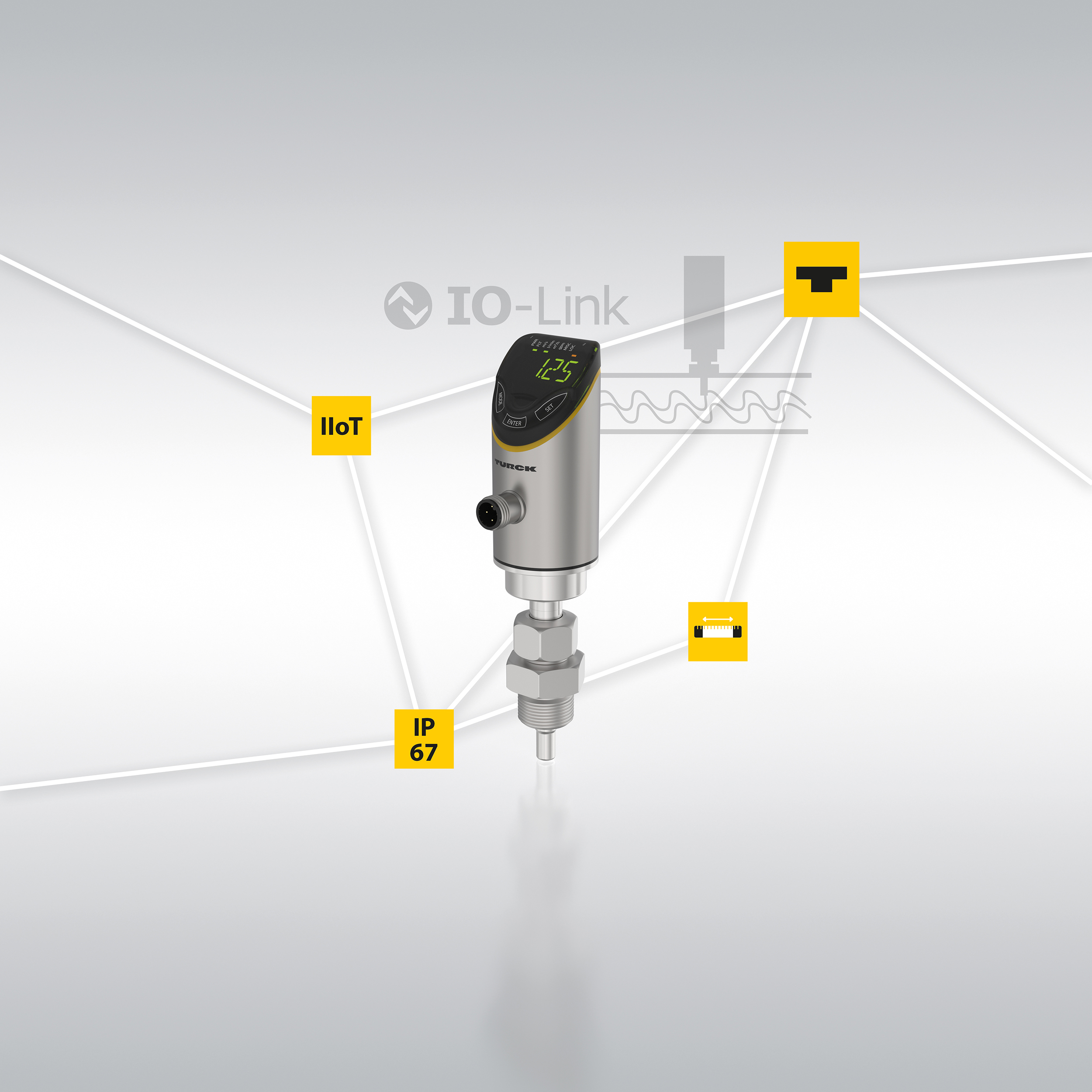 Robuster Durchflusssensor mit IO-Link