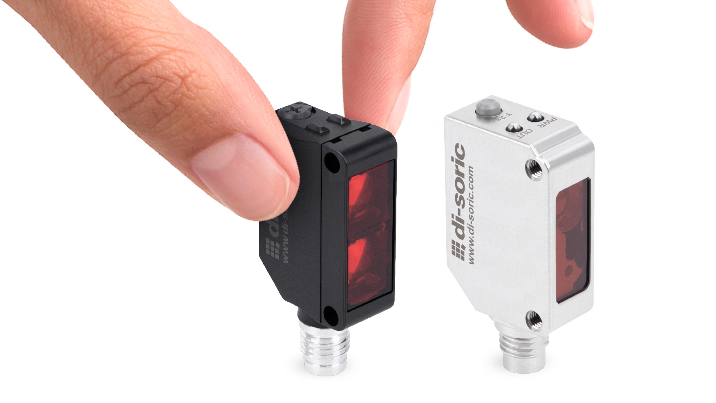 Die optischen Sensoren im stabilen Kunststoff- oder im robusten Edelstahlgehäuse sind ausgesprochen kompakt.