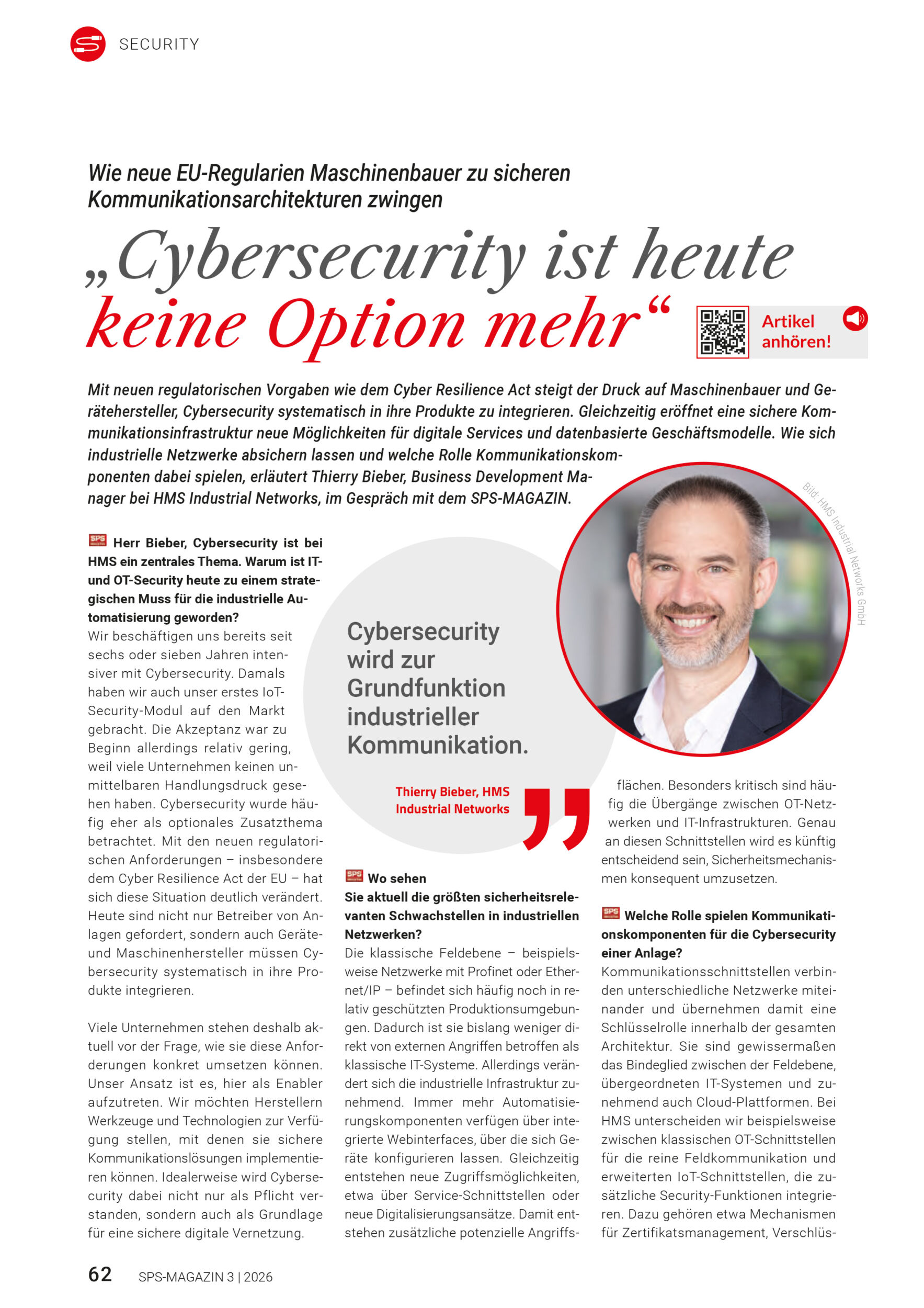 Schwerpunkt Cybersecurity SPS MAGAZIN 3 2026 1