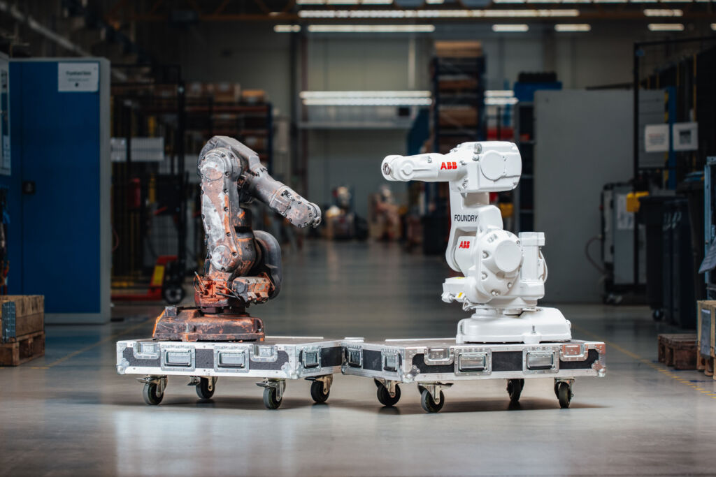Ein zweites Leben für Industrieroboter 1 Beim Roboter Refurbishment wird aus einem alten Roboter ein neuwertiger.