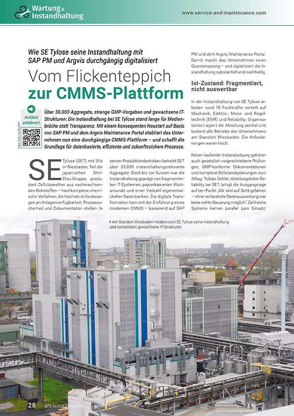 Schwerpunkt Wartung und Instandhaltung SPS MAGAZIN 6 2026 1
