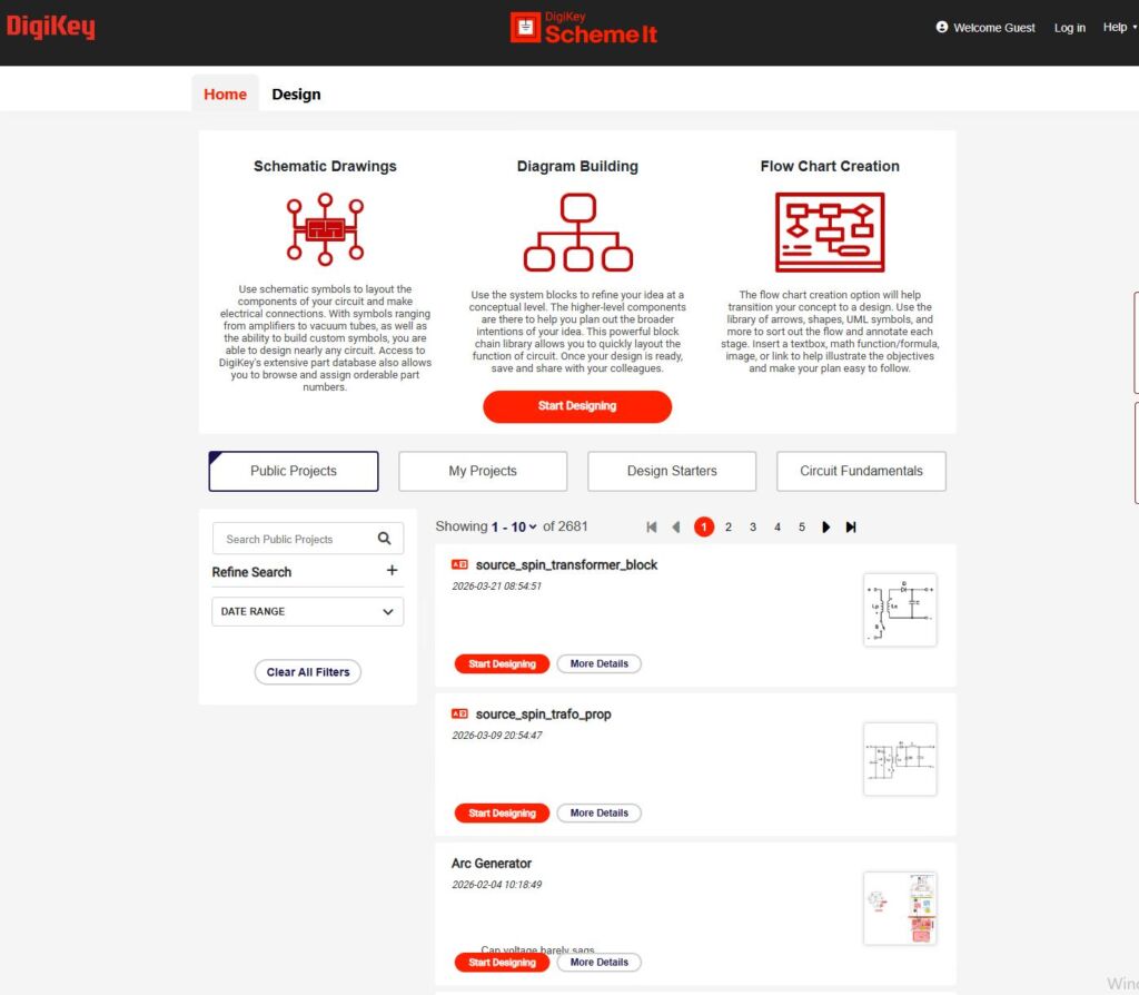  Scheme-It ist das Online-Tool von DigiKey f&uuml;r die Schaltplan- und Blockdiagrammerstellung zum Entwerfen und Teilen elektronischer Schaltpl&auml;ne. 