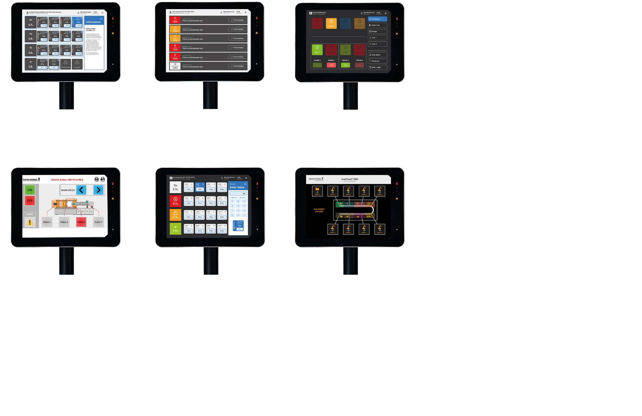 SIL3 auf dem Touchscreen: Wie sichere HMIs die Bedienung neu denken 3 Mit den IconTrust HMIs lassen sich flexibel neue Applikationen gestalten.