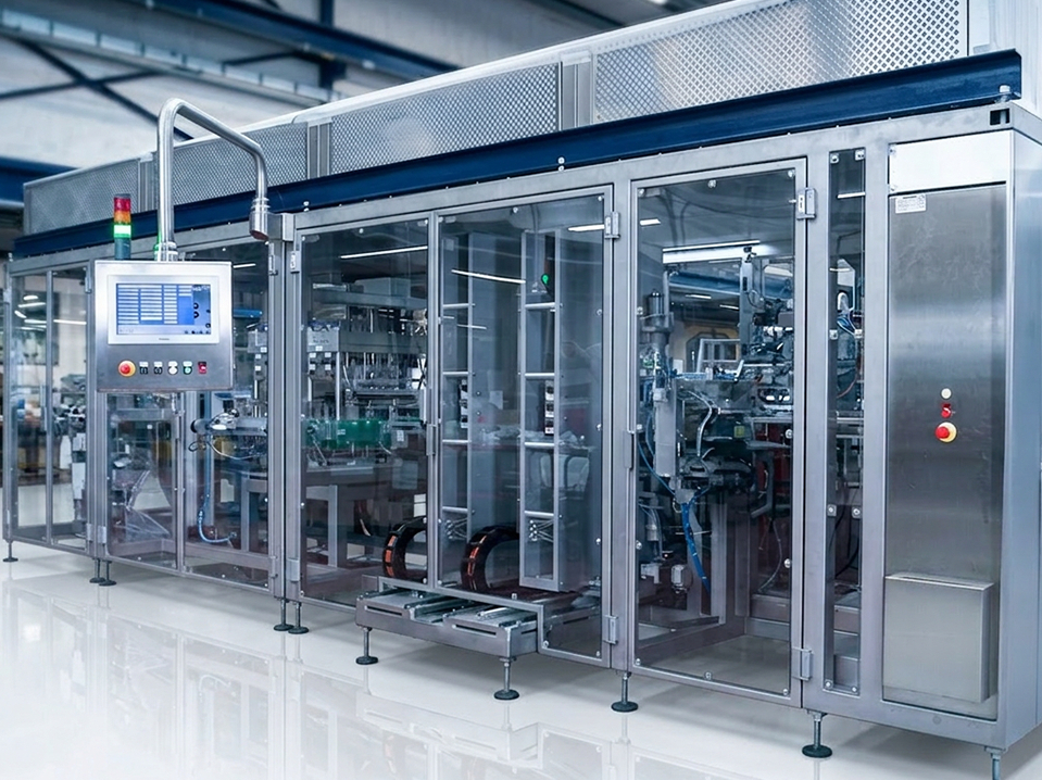  Die neue Maschine von Thimonier zur Produktion von Infusionsbeuteln erm&ouml;glicht Formatwechsel in Minuten statt Stunden.