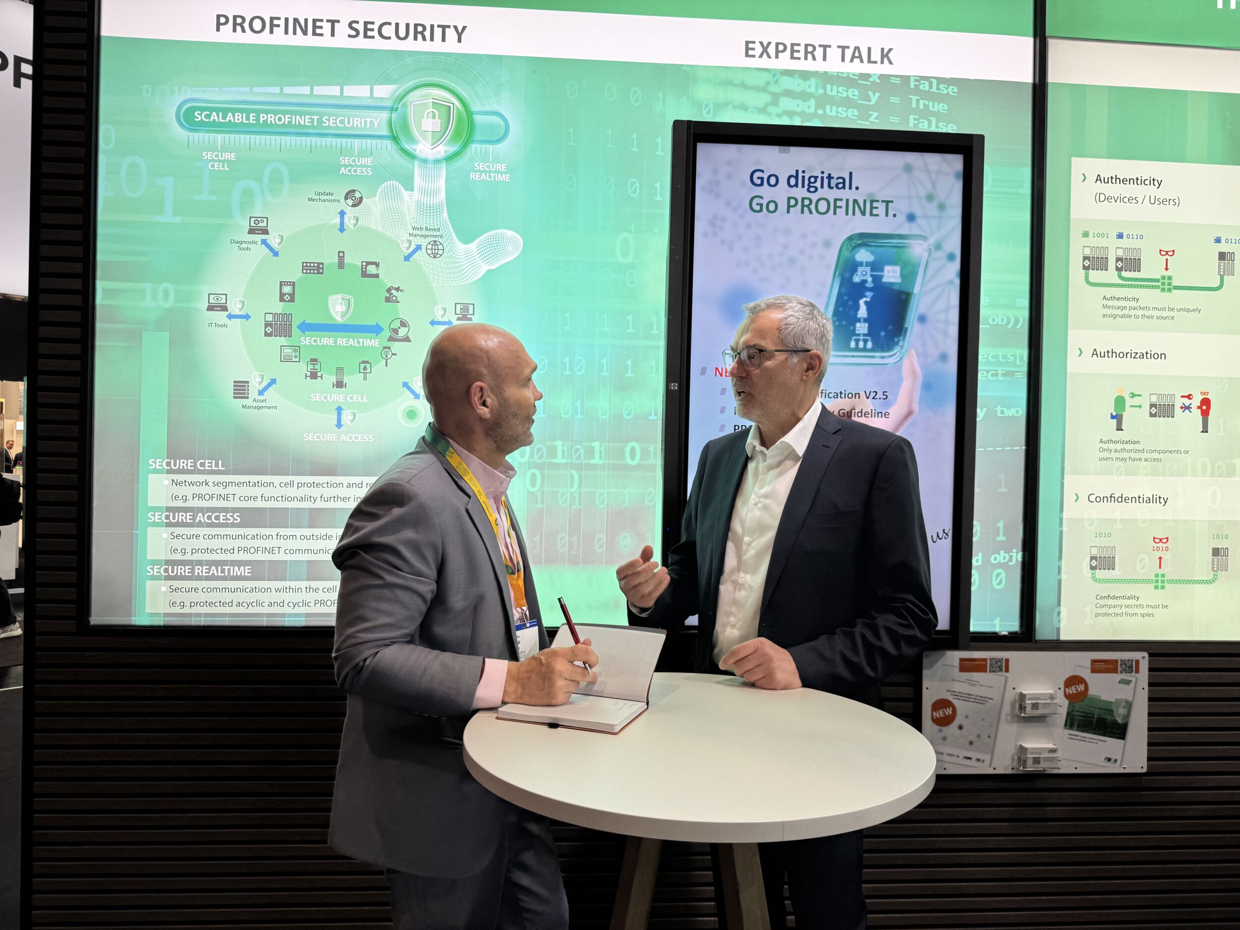 Frank Nolte, Chefredakteur des SPS-MAGAZINs, sprach mit Xaver Schmidt, Vorstandsvorsitzender der PNO, u.a. über Security, Digitalisierung und Kompatibilität bei Profinet V2.5.