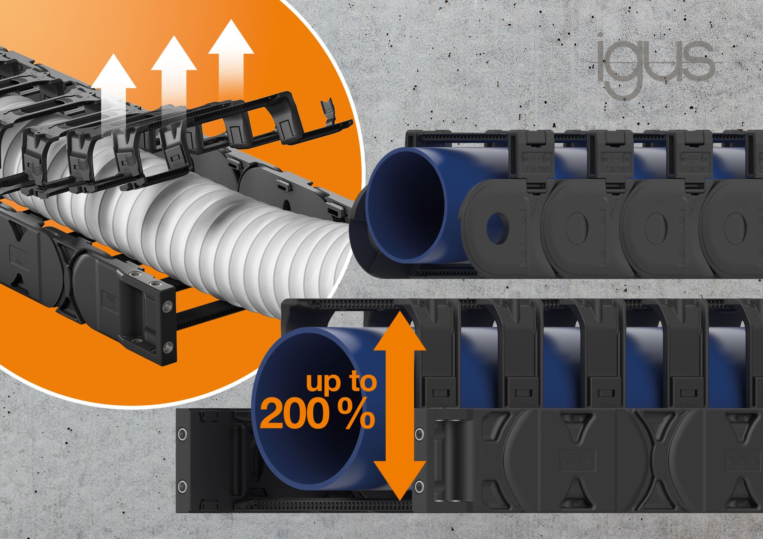 Bügelclips für Energieketten 5 Bügelclips für Energieketten
