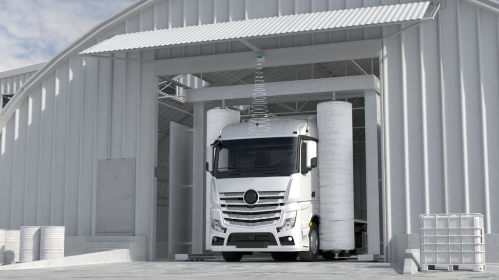 Robust messen fürs IIoT: Ultraschallsensor mit IO-Link 3 Die Fahrzeugerkennung
in der Waschanlage mit einem Sensor der Serie UB*-F42 wird von Nässe nicht beeinträchtigt.