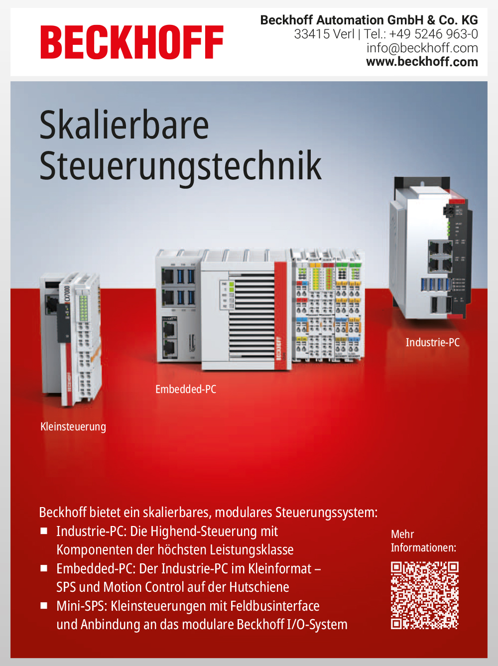 Produktübersicht - Beckhoff Automation GmbH & Co. KG 5 Produktübersicht – Beckhoff Automation GmbH & Co. KG
