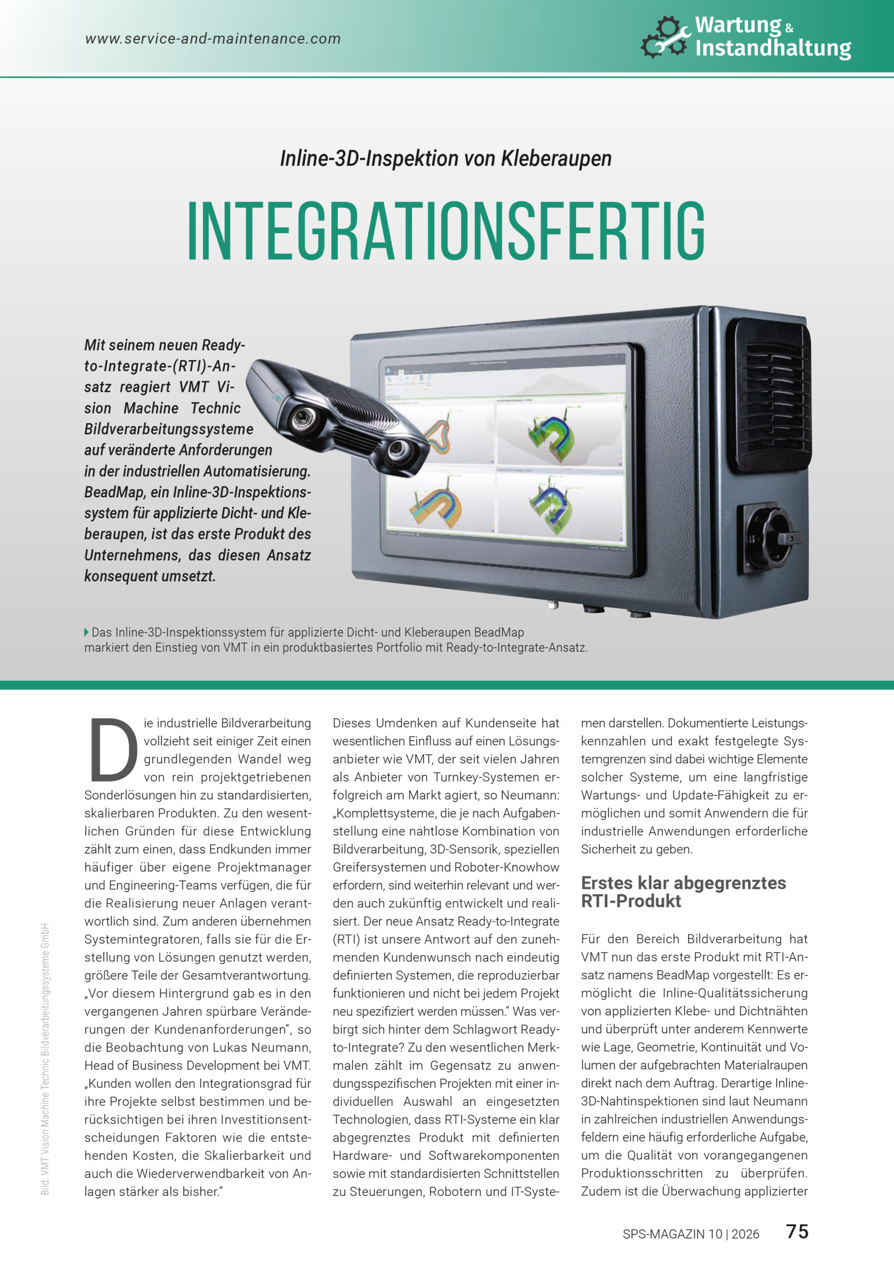 Schwerpunkt WartungInstandhaltung SPS MAGAZIN 10 SepOkt 2026