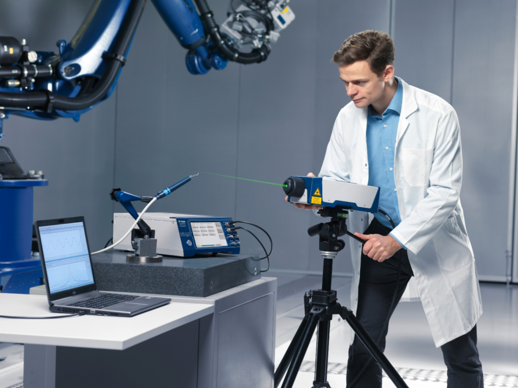 Wie sich Schwingungsmessungen flexibel konfigurieren lassen 3 Mit seiner erweiterten Bandbreite von 32MHz hat Connect+ ausreichend Reserven für Messungen an medizinischen Ultraschallwandlern.