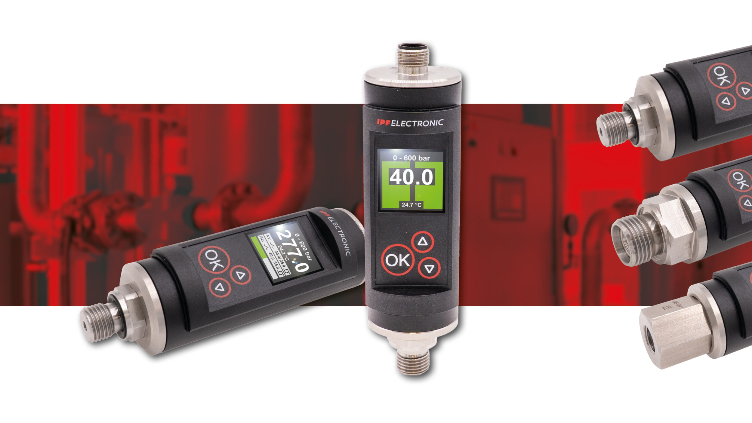 Druckmessung, IoT-Gateways & Lasertaster 12 IPF DW5x Reihe