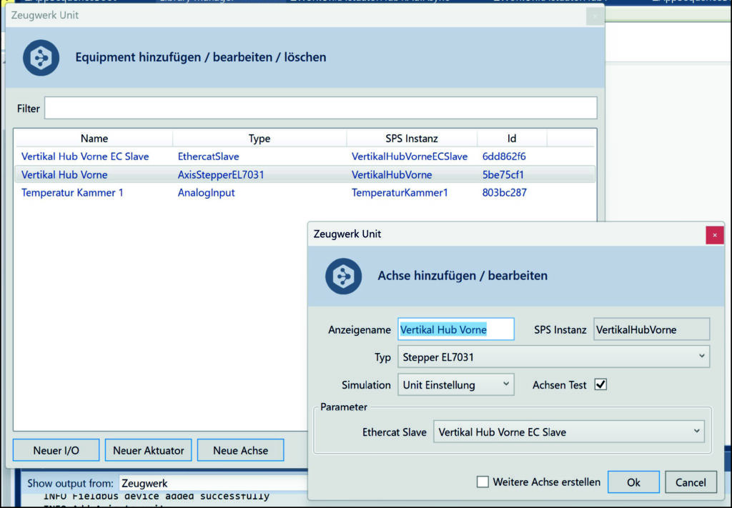 Die standardisierte Applikationsentwicklung ist nahtlos in die TcXaeShell integriert.