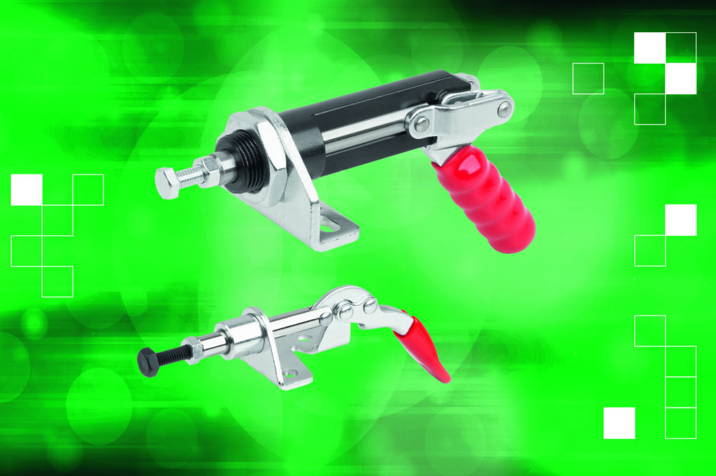 Die Schubstangenspanner der Serie Mini setzen das Fixieren von Komponenten in linearer Wirkrichtung um.