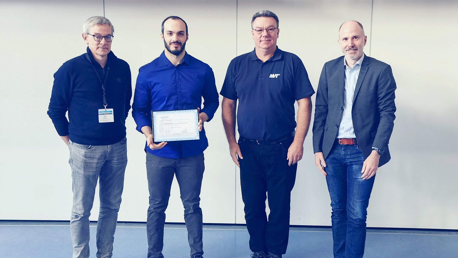 Verleihung des DAGM MVTec Dissertation Awards
