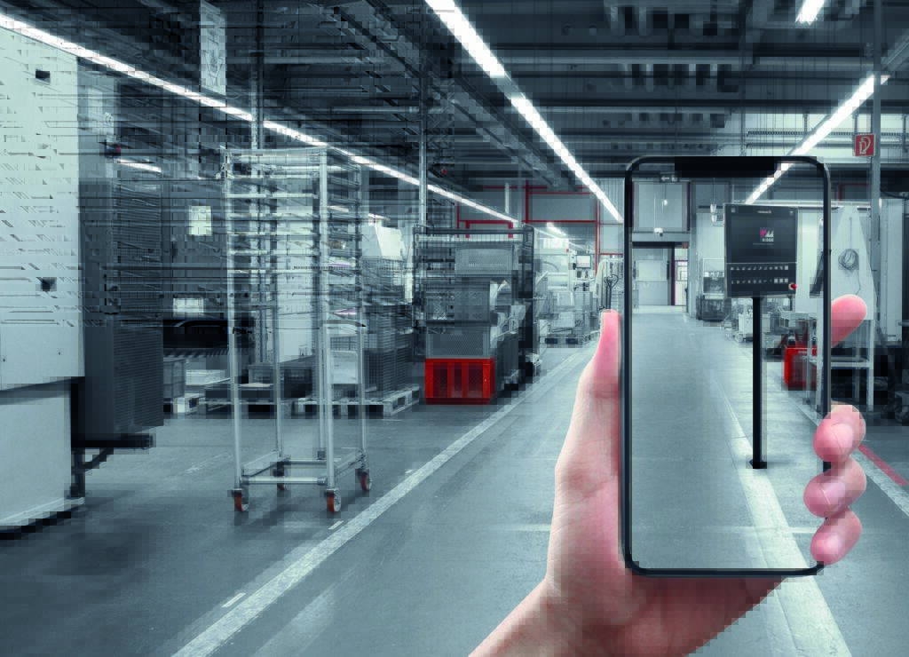 Mit den Augmented Reality-Modellen von Rose kann der Anwender die Produkte virtuell an seinen Maschinen platzieren