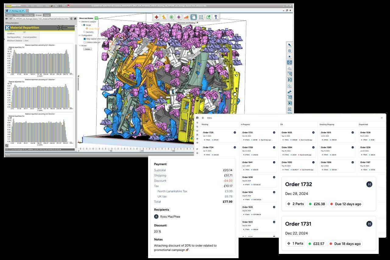 Die Integration von 4D_Additive und Phasio erlaubt einen durchgängigen und automatisierten additiven Fertigungsprozess