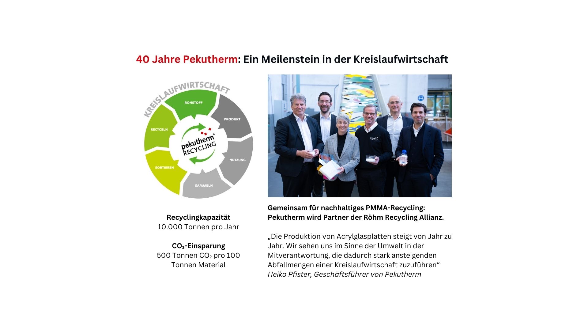 Expansion und Partnerschaften für nachhaltiges Recycling