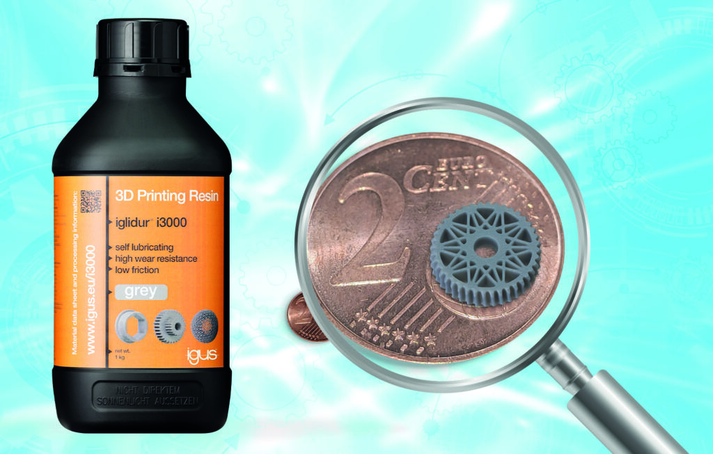 Das 3D-Druck-Resin Iglidur i3000 macht den DLP-Druck besonders langlebiger
Verschleißteile im mm-Bereich möglich.