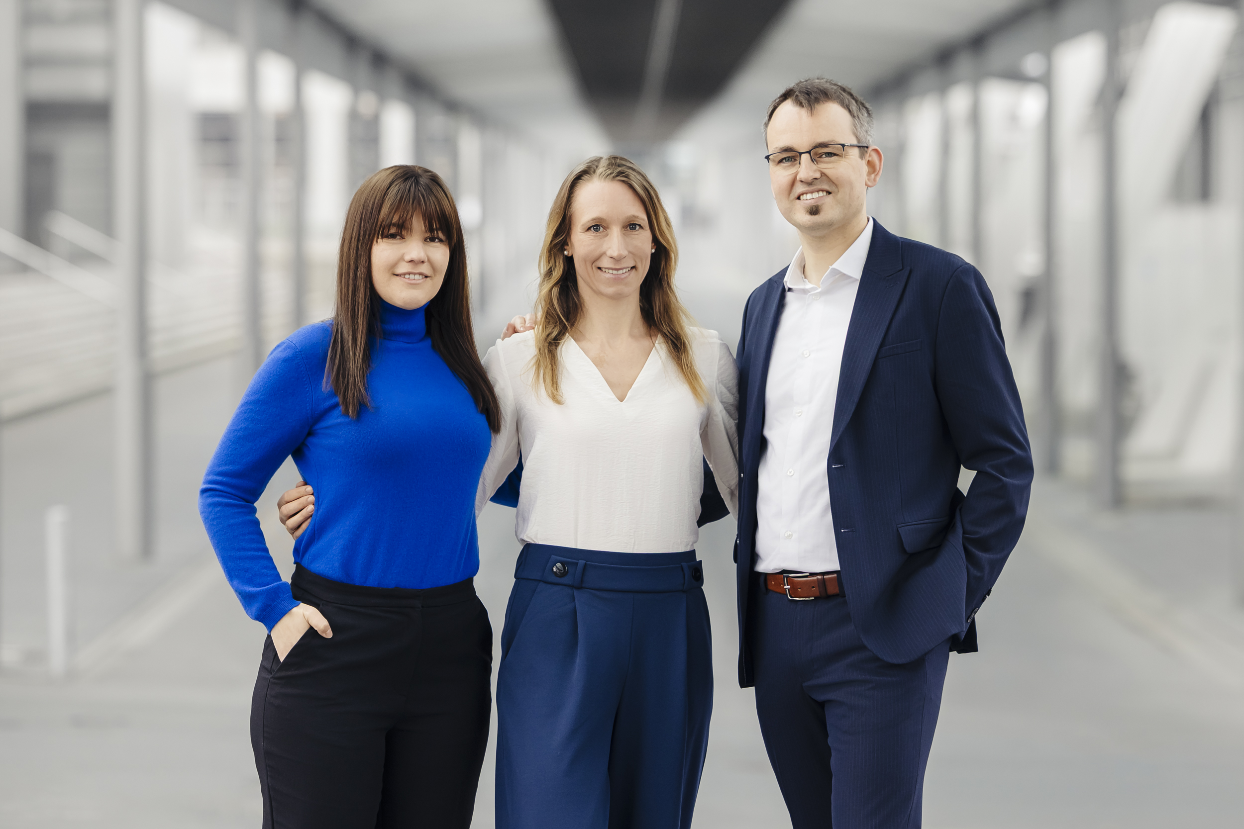 Das Team (v.l.n.r): Ardita Krasniqi, Katharina Aper und Sascha Brinkmann.