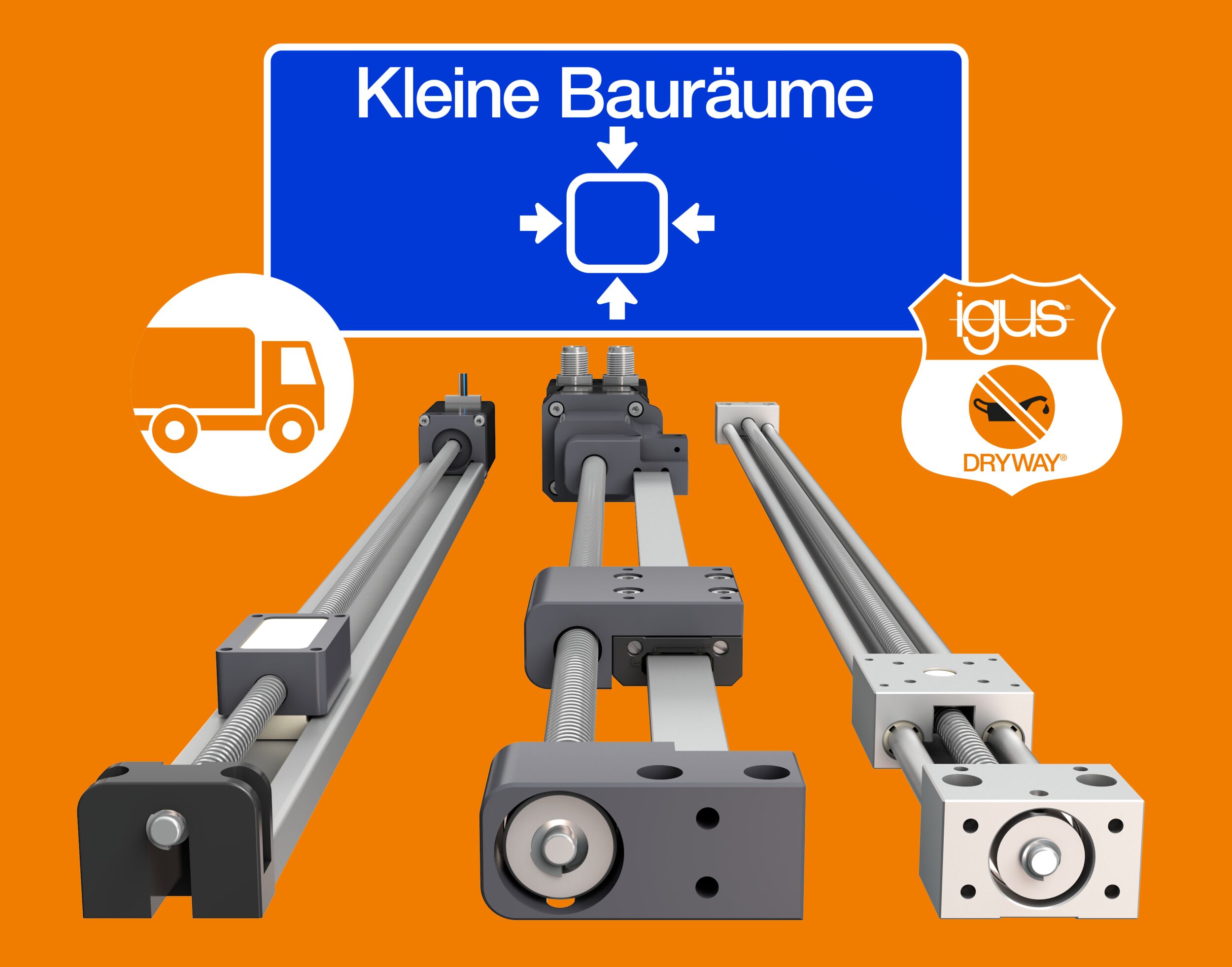 Mit Drylin bietet Igus ein umfangreiches Programm mit kleinen, leichten und leisen Linearmodulen und Linearachsen an.