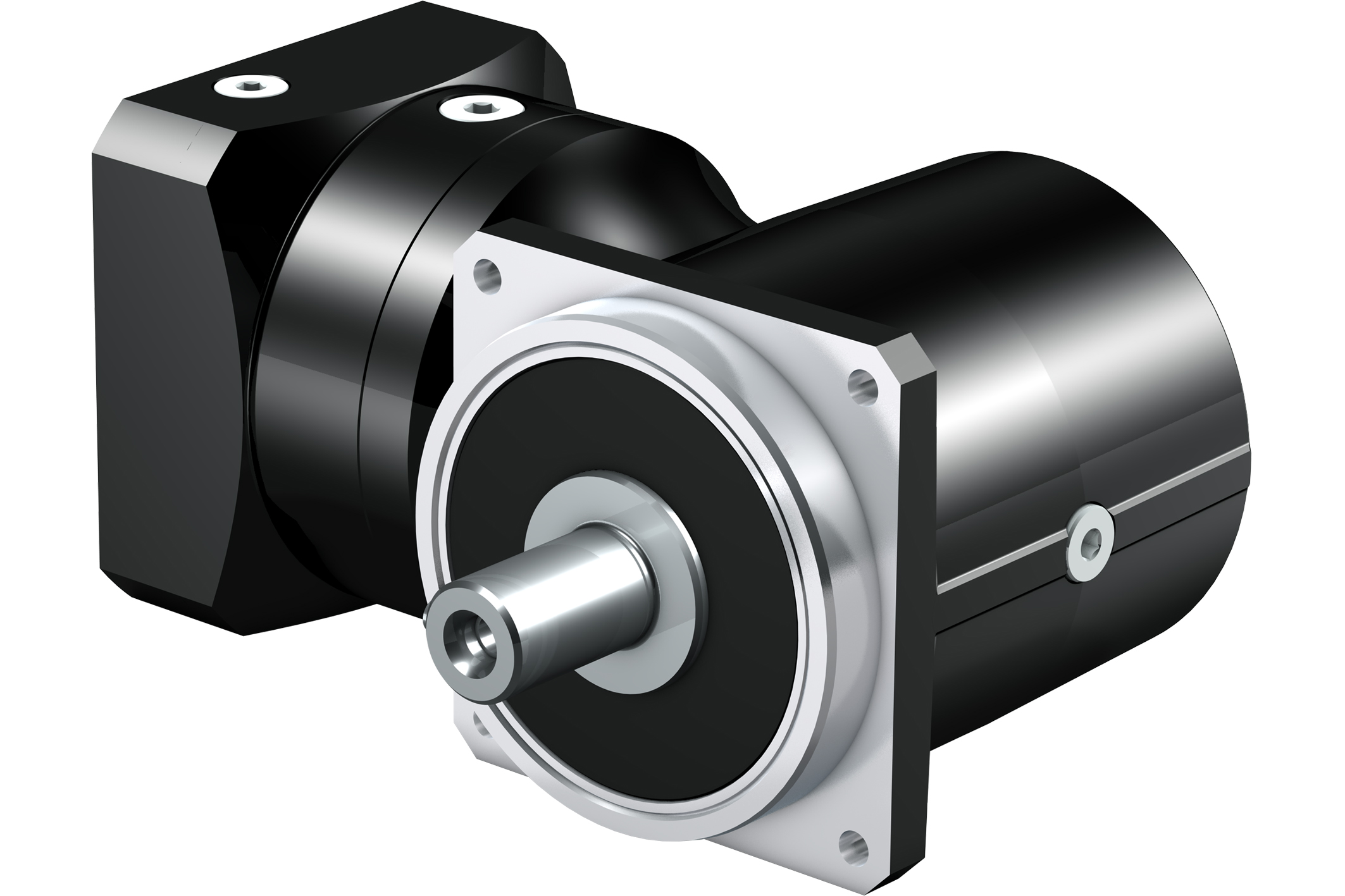 Das einstufige Servowinkelgetriebe ist im Vergleich zu den mehrstufigen Varianten kompakter und durch die reduzierte Anzahl an Komponenten auch robuster.